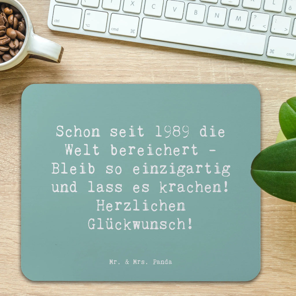 Mauspad Spruch 1989 Geburtstag Mousepad, Computer zubehör, Büroausstattung, PC Zubehör, Arbeitszimmer, Mauspad, Einzigartiges Mauspad, Designer Mauspad, Mausunterlage, Mauspad Büro, Geburtstag, Geburtstagsgeschenk, Geschenk