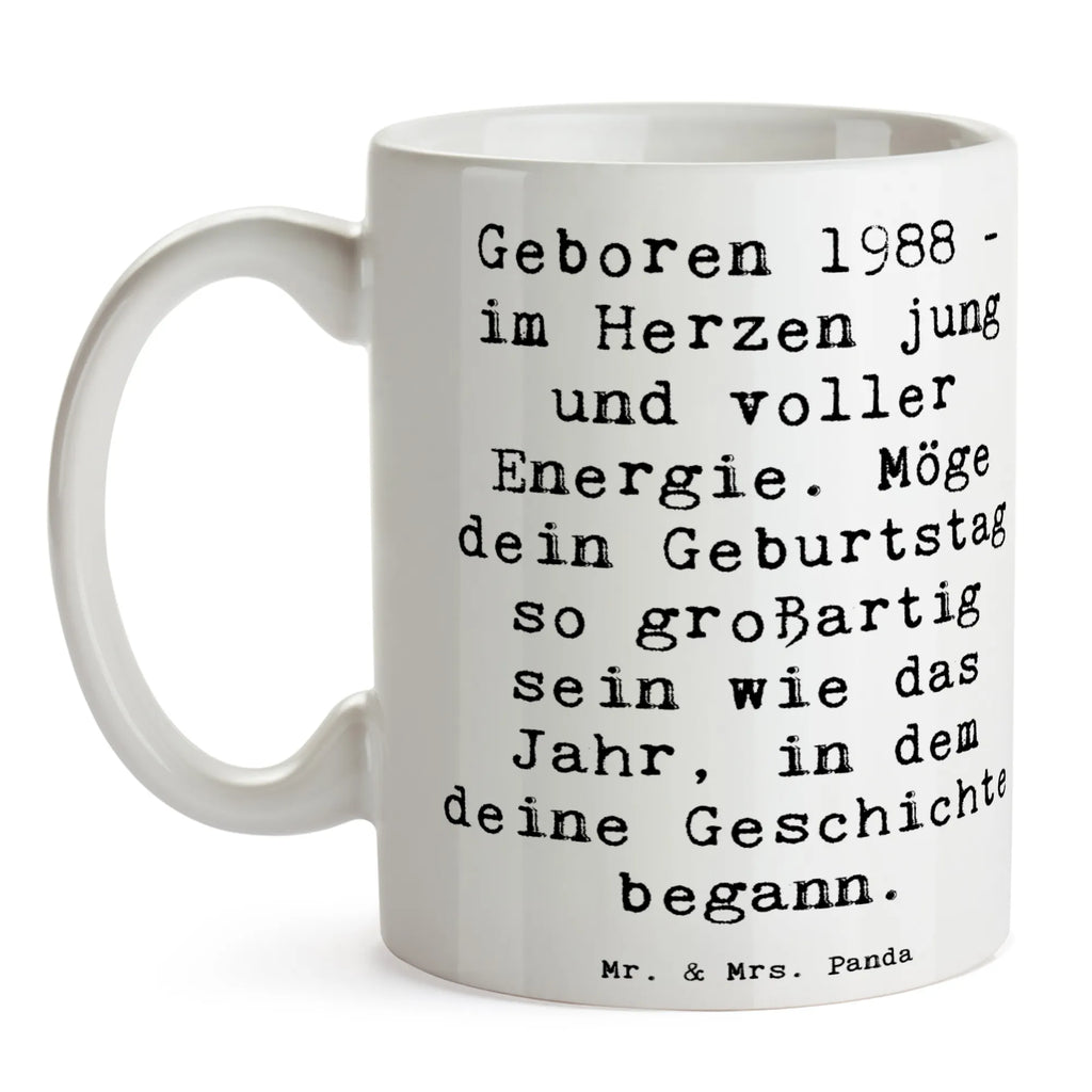 Tasse Spruch 1988 Geburtstag Tasse, Kaffeetasse, Teetasse, Becher, Kaffeebecher, Teebecher, Keramiktasse, Porzellantasse, Büro Tasse, Geschenk Tasse, Tasse Sprüche, Tasse Motive, Kaffeetassen, Tasse bedrucken, Designer Tasse, Cappuccino Tassen, Schöne Teetassen, Geburtstag, Geburtstagsgeschenk, Geschenk