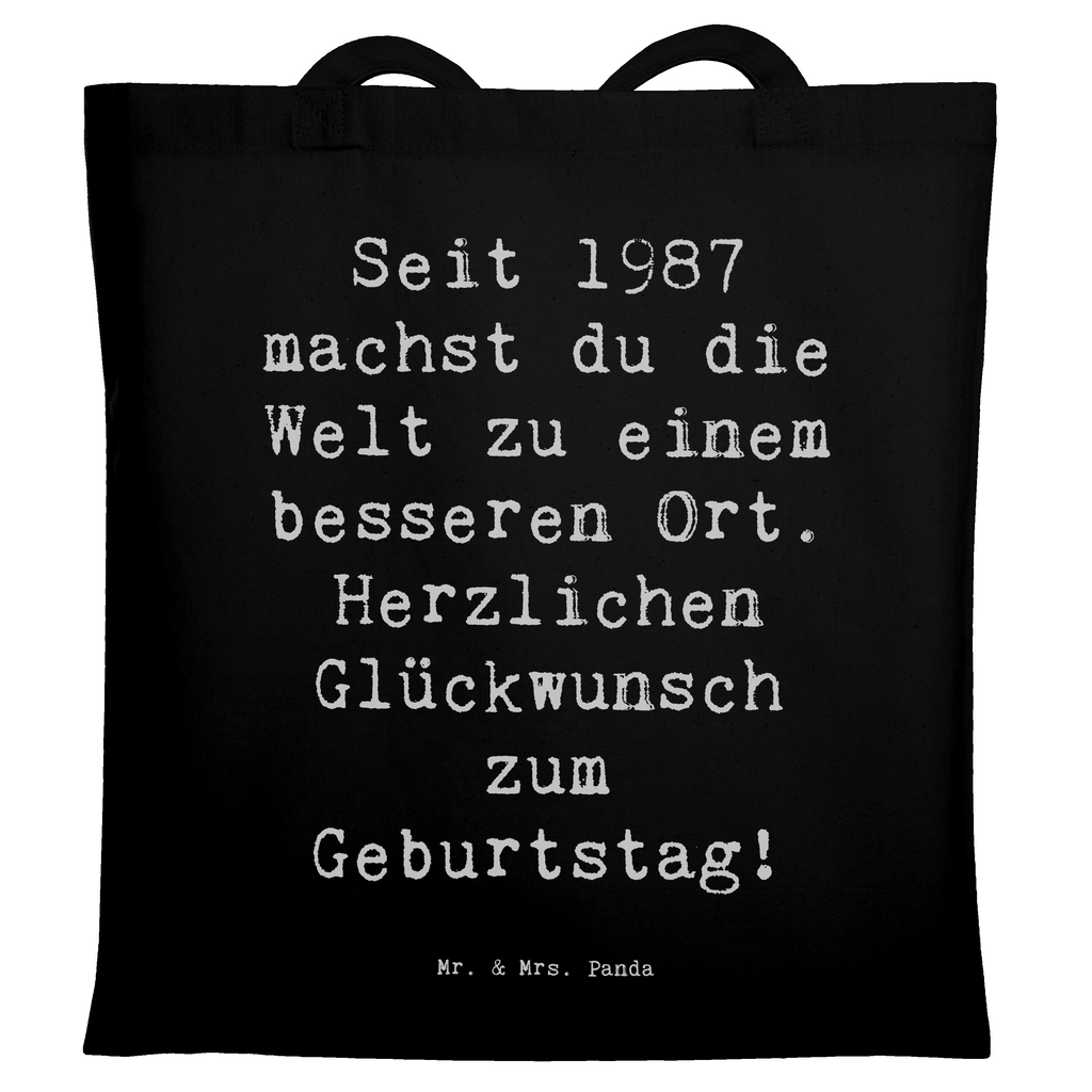 Tragetasche Spruch 1987 Geburtstag Beuteltasche, Beutel, Einkaufstasche, Jutebeutel, Stoffbeutel, Tasche, Shopper, Umhängetasche, Strandtasche, Schultertasche, Stofftasche, Tragetasche, Badetasche, Jutetasche, Einkaufstüte, Laptoptasche, Geburtstag, Geburtstagsgeschenk, Geschenk