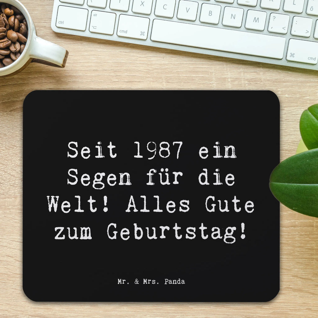 Mauspad Spruch 1987 Geburtstag Mousepad, Computer zubehör, Büroausstattung, PC Zubehör, Arbeitszimmer, Mauspad, Einzigartiges Mauspad, Designer Mauspad, Mausunterlage, Mauspad Büro, Geburtstag, Geburtstagsgeschenk, Geschenk