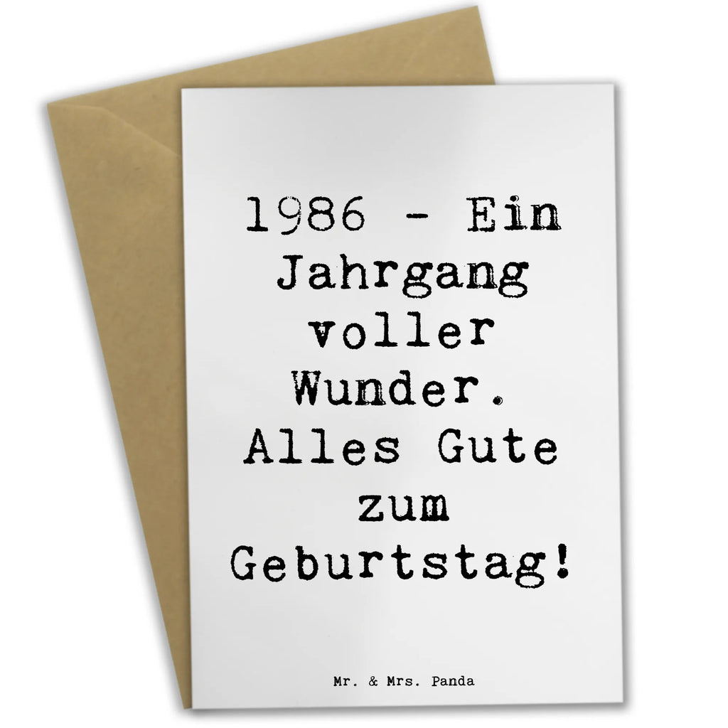 Grußkarte Spruch 1986 Geburtstag Wunder Grußkarte, Klappkarte, Einladungskarte, Glückwunschkarte, Hochzeitskarte, Geburtstagskarte, Karte, Ansichtskarten, Geburtstag, Geburtstagsgeschenk, Geschenk