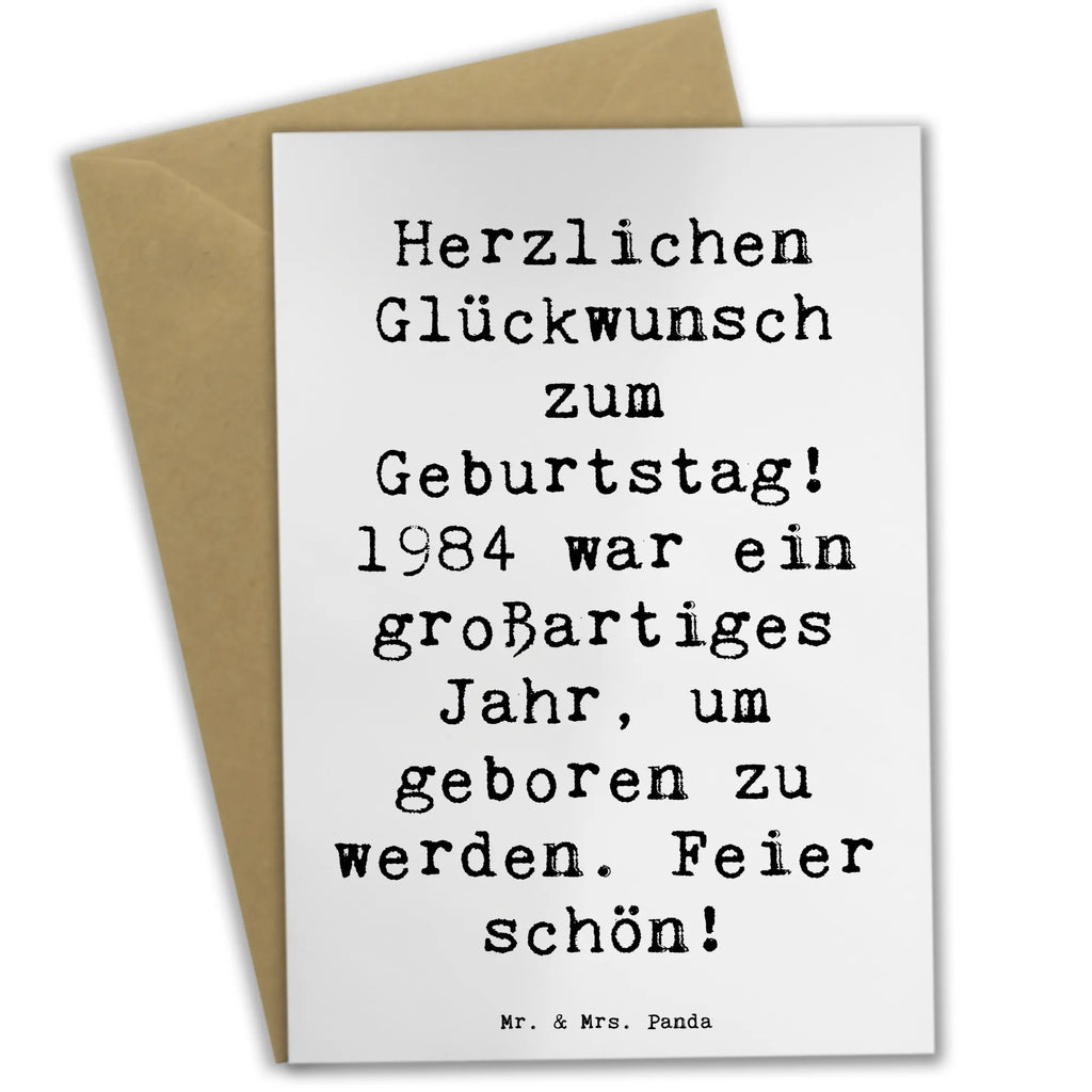 Grußkarte Spruch 1984 Geburtstag Grußkarte, Klappkarte, Einladungskarte, Glückwunschkarte, Hochzeitskarte, Geburtstagskarte, Karte, Ansichtskarten, Geburtstag, Geburtstagsgeschenk, Geschenk