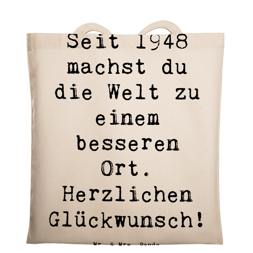 Tragetasche Spruch 1948 Geburtstag Beuteltasche, Beutel, Einkaufstasche, Jutebeutel, Stoffbeutel, Tasche, Shopper, Umhängetasche, Strandtasche, Schultertasche, Stofftasche, Tragetasche, Badetasche, Jutetasche, Einkaufstüte, Laptoptasche, Geburtstag, Geburtstagsgeschenk, Geschenk