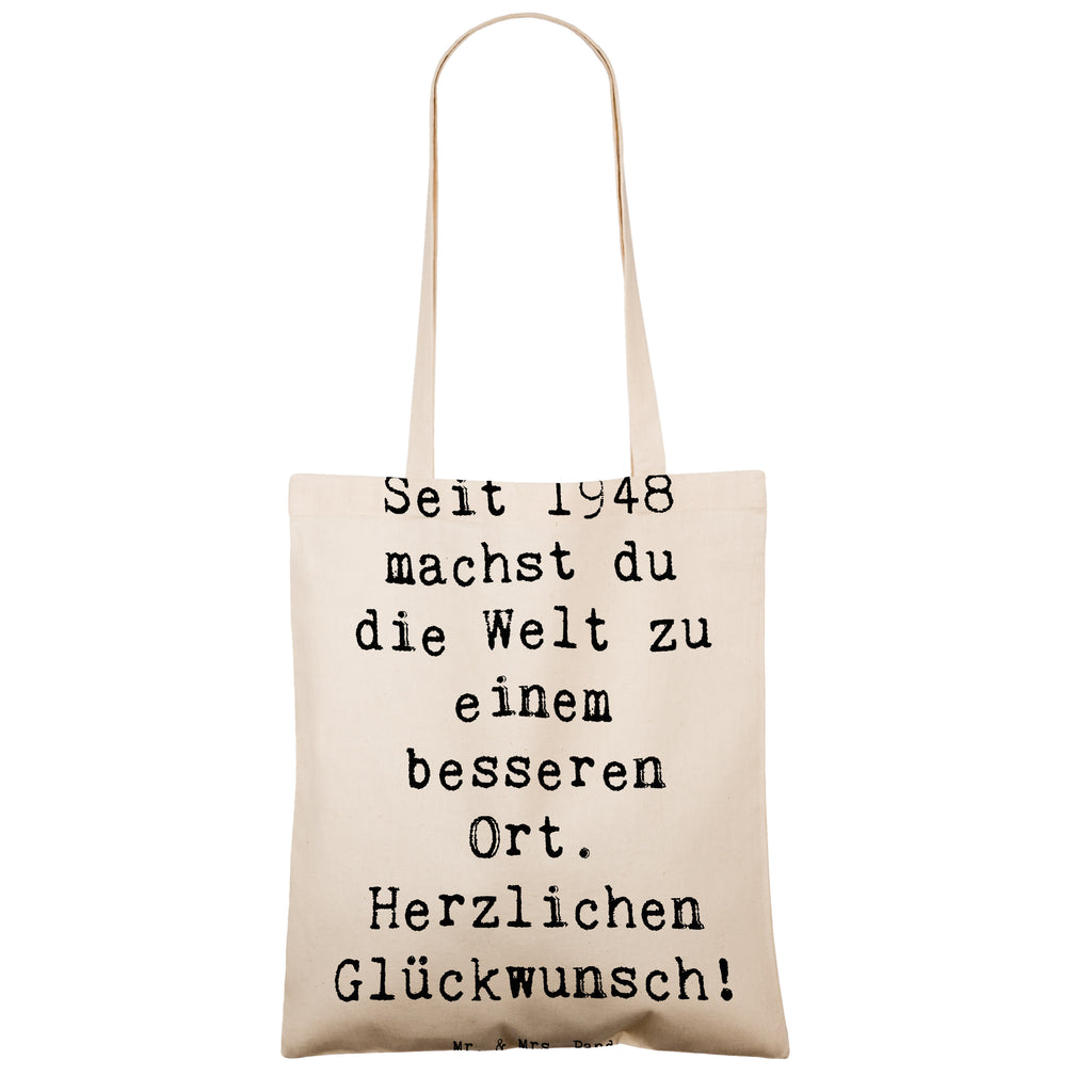 Tragetasche Spruch 1948 Geburtstag Beuteltasche, Beutel, Einkaufstasche, Jutebeutel, Stoffbeutel, Tasche, Shopper, Umhängetasche, Strandtasche, Schultertasche, Stofftasche, Tragetasche, Badetasche, Jutetasche, Einkaufstüte, Laptoptasche, Geburtstag, Geburtstagsgeschenk, Geschenk