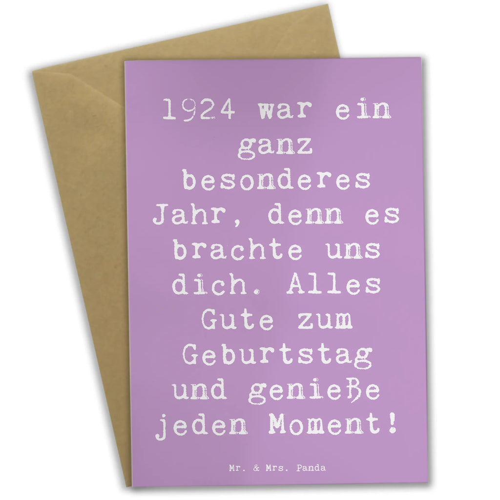 Grußkarte Spruch 1924 Geburtstag Grußkarte, Klappkarte, Einladungskarte, Glückwunschkarte, Hochzeitskarte, Geburtstagskarte, Karte, Ansichtskarten, Geburtstag, Geburtstagsgeschenk, Geschenk