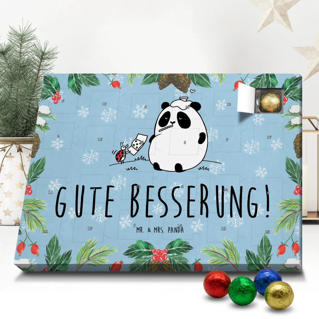 Schoko Adventskalender Panda Gute Besserung Adventskalender, Schokoladen Adventskalender, Schoko Adventskalender