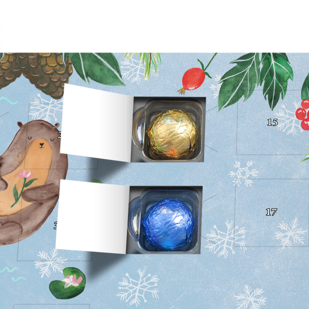 Schoko Adventskalender Otter Seerose Adventskalender, Schokoladen Adventskalender, Schoko Adventskalender, Otter, Fischotter, Seeotter, Otter Seeotter See Otter