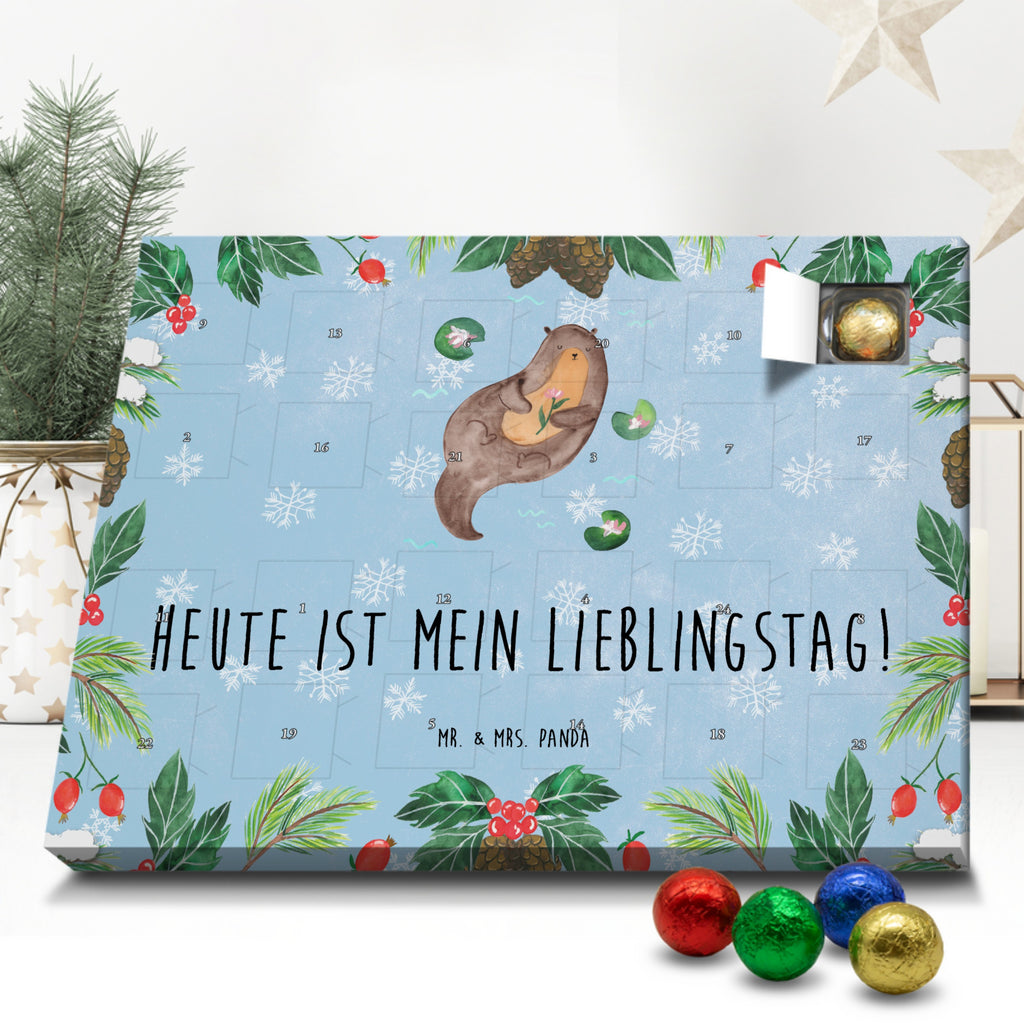 Schoko Adventskalender Otter Seerose Adventskalender, Schokoladen Adventskalender, Schoko Adventskalender, Otter, Fischotter, Seeotter, Otter Seeotter See Otter