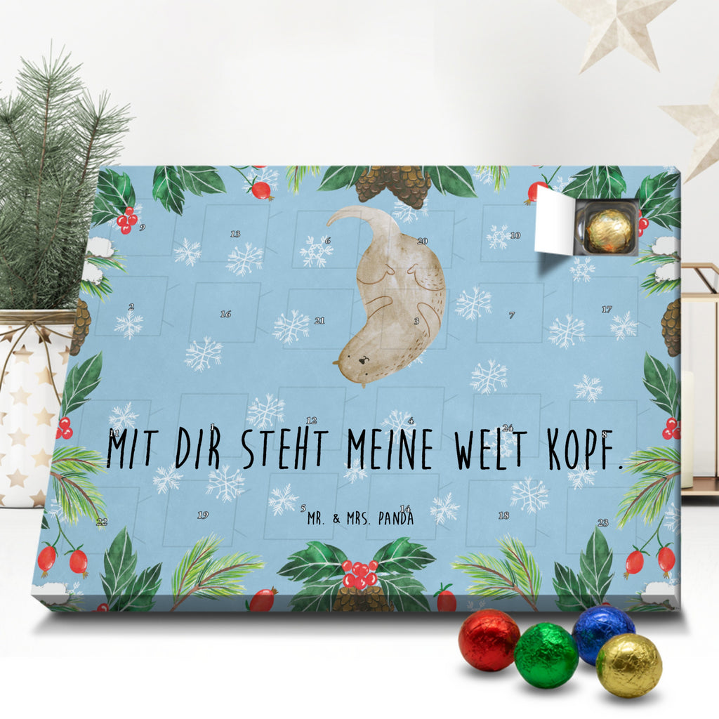 Schoko Adventskalender Otter Kopfüber Adventskalender, Schokoladen Adventskalender, Schoko Adventskalender, Otter, Fischotter, Seeotter, Otter Seeotter See Otter