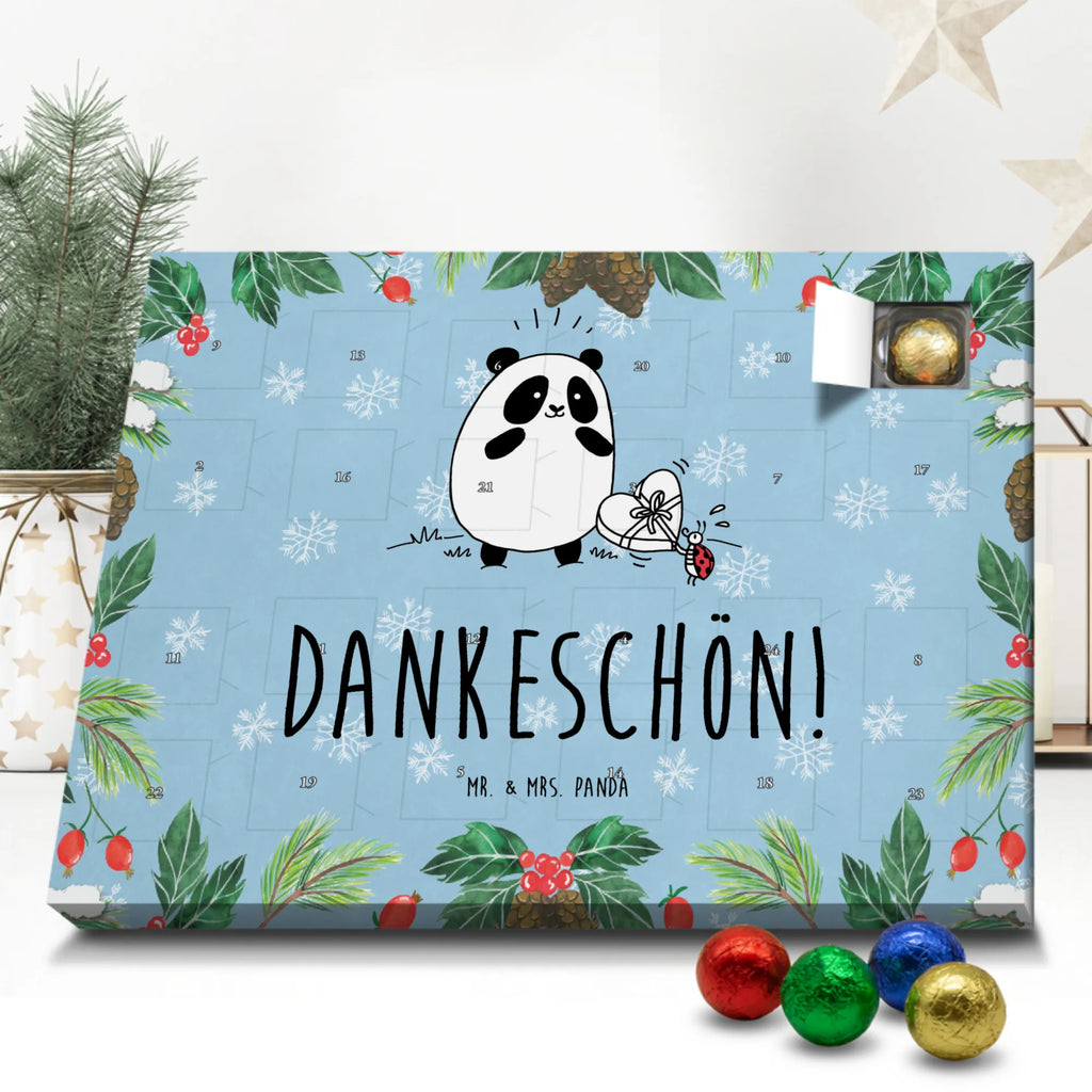 Schoko Adventskalender Panda Dankeschön Adventskalender, Schokoladen Adventskalender, Schoko Adventskalender