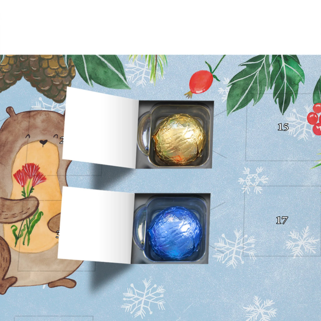 Schoko Adventskalender Otter Blumenstrauß Adventskalender, Schokoladen Adventskalender, Schoko Adventskalender, Otter, Fischotter, Seeotter, Otter Seeotter See Otter