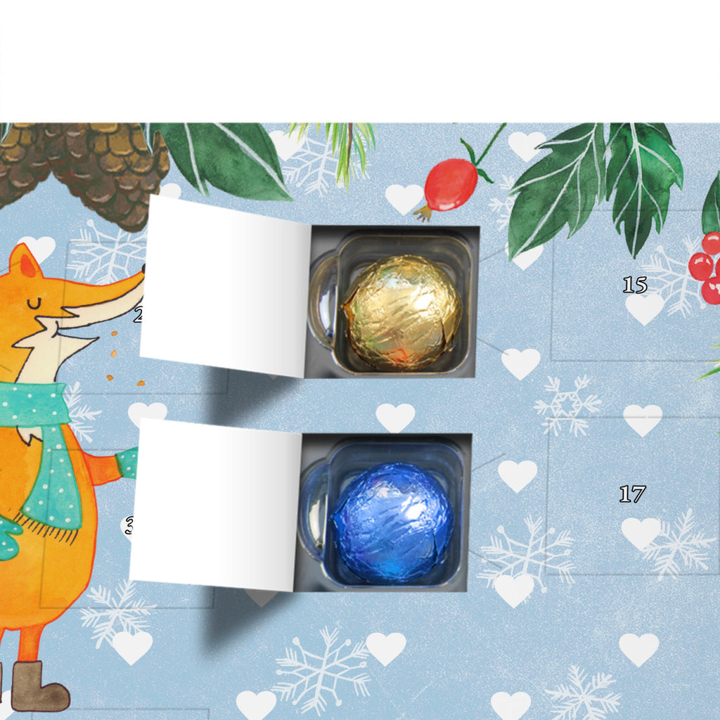 Personalisierter Schoko Adventskalender Fuchs Keks Personalisierter Adventskalender, Adventskalender mit Namen, Fuchs, Füchse, Backen Spruch, Kekse, Winter, Weihnachtszeit, Plätzchen, Liebe, Küche Deko