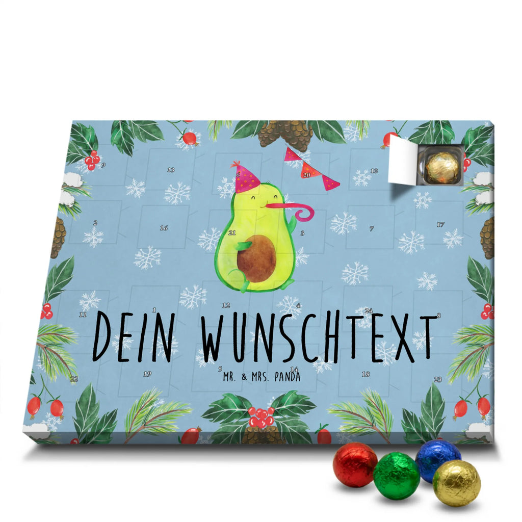 Personalisierter Schoko Adventskalender Avocado Geburtstag Personalisierter Adventskalender, Adventskalender mit Namen, Avocado, Veggie, Vegan, Gesund