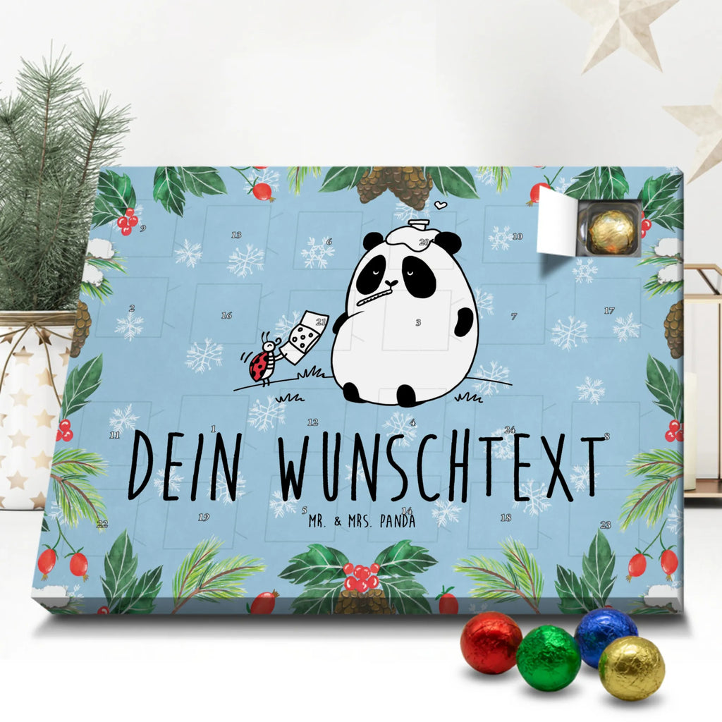 Personalisierter Schoko Adventskalender Panda Gute Besserung Personalisierter Adventskalender, Adventskalender mit Namen