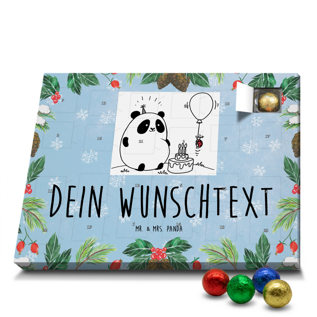 Personalisierter Schoko Adventskalender Panda Geburtstag Personalisierter Adventskalender, Adventskalender mit Namen