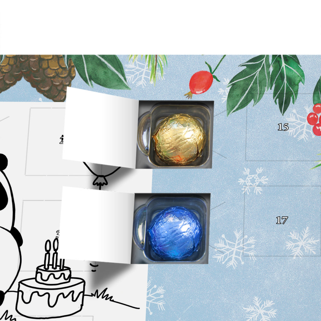 Personalisierter Schoko Adventskalender Panda Geburtstag Personalisierter Adventskalender, Adventskalender mit Namen