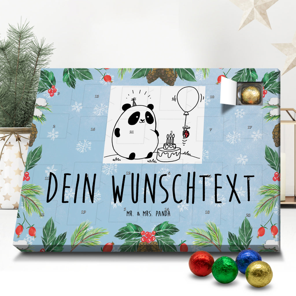 Personalisierter Schoko Adventskalender Panda Geburtstag Personalisierter Adventskalender, Adventskalender mit Namen