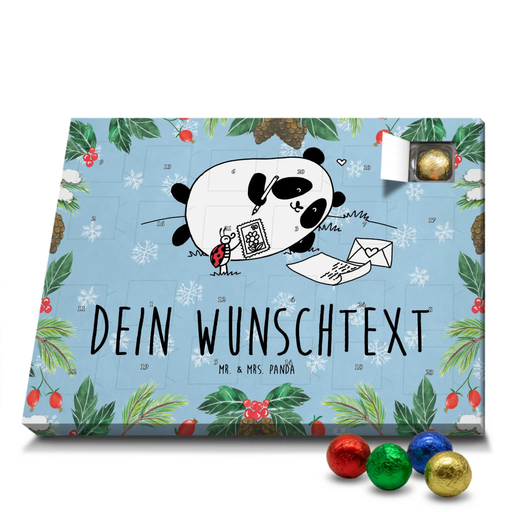 Personalisierter Schoko Adventskalender Panda Vermissen Personalisierter Adventskalender, Adventskalender mit Namen