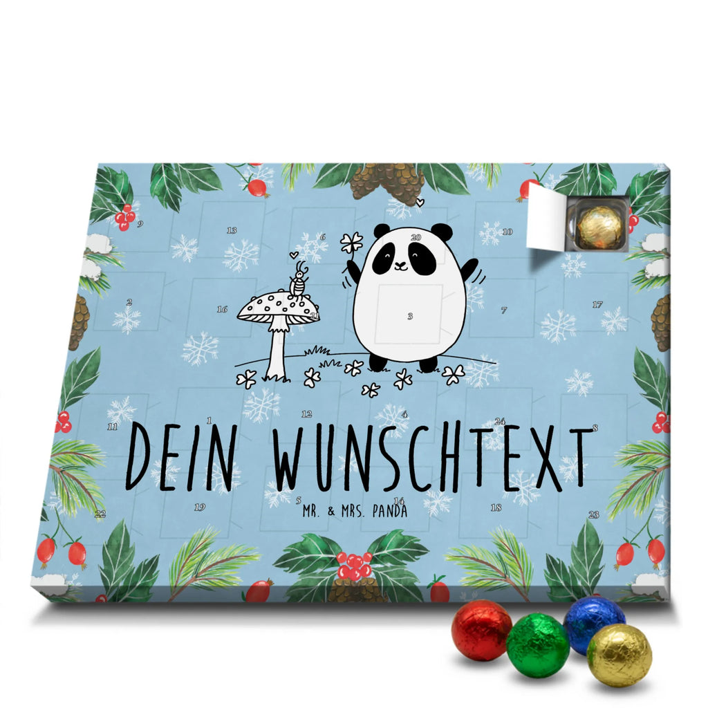 Personalisierter Schoko Adventskalender Panda Glück Personalisierter Adventskalender, Adventskalender mit Namen