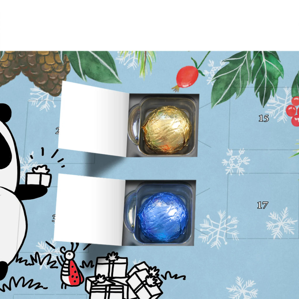 Personalisierter Schoko Adventskalender Panda Weihnachtsgeschenk Personalisierter Adventskalender, Adventskalender mit Namen