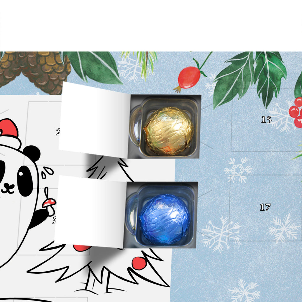 Personalisierter Schoko Adventskalender Panda Weihnachtszeit Personalisierter Adventskalender, Adventskalender mit Namen