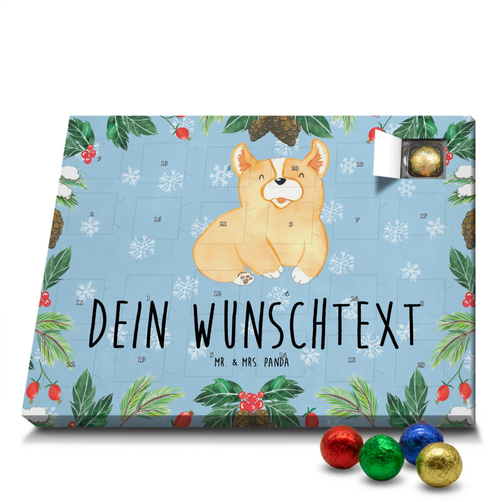 Personalisierter Schoko Adventskalender Corgie Personalisierter Adventskalender, Adventskalender mit Namen, Hund, Hundemotiv, Haustier, Hunderasse, Tierliebhaber, Hundebesitzer, Sprüche, Corgie, Welsh Corgie Pembroke, britisch, Motivation, Spruch, Hundespruch, Lebensfreude