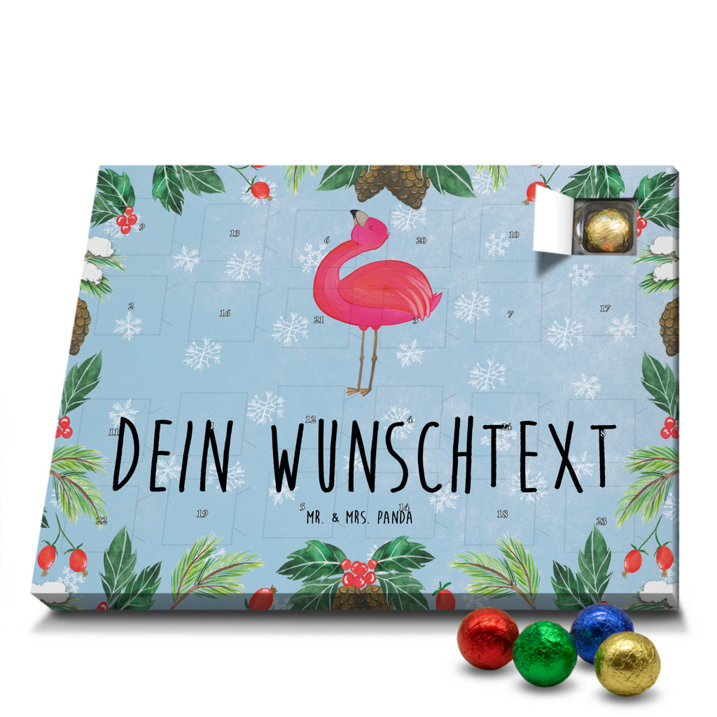 Personalisierter Schoko Adventskalender Flamingo Stolz Personalisierter Adventskalender, Adventskalender mit Namen, Flamingo, stolz, Freude, Selbstliebe, Selbstakzeptanz, Freundin, beste Freundin, Tochter, Mama, Schwester