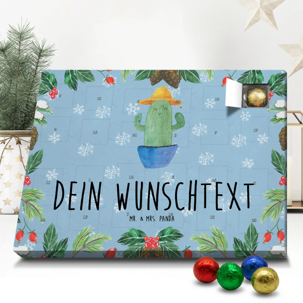 Personalisierter Schoko Adventskalender Kaktus Hut Personalisierter Adventskalender, Adventskalender mit Namen, Kaktus, Kakteen, Reisen, Weltreise, Weltenbummler, Reisetagebuch, Städtetrip, Kaktusliebe, Geschenkidee, Spruch, Motivation