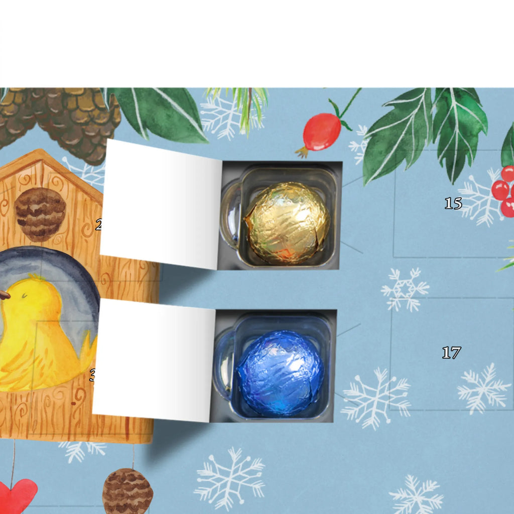 Personalisierter Schoko Adventskalender Vogelhaus Home Personalisierter Adventskalender, Adventskalender mit Namen, Tiermotive, Gute Laune, lustige Sprüche, Tiere, Vogelhaus, Vogel, Home sweet Home, Einzug, Umzug, Geschenk, Einzugsgeschenk, Hausbau, Haus