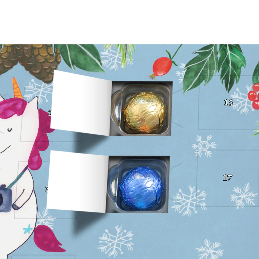 Personalisierter Schoko Adventskalender Einhorn Fotograf Personalisierter Adventskalender, Adventskalender mit Namen, Einhorn, Einhörner, Einhorn Deko, Pegasus, Unicorn, Fotograf, Fotografie, Kamera, Reisen, Weltreise, Weltenbummler, Urlaub, Tourist, Kurztrip, Reise, Städtereise