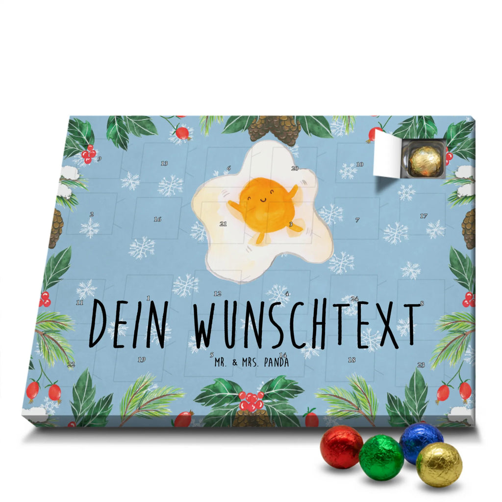 Personalisierter Schoko Adventskalender Spiegelei Ei Personalisierter Adventskalender, Adventskalender mit Namen, Tiermotive, Gute Laune, lustige Sprüche, Tiere, Ei, Spiegelei, Schön, Tag, Glücklich, Liebe