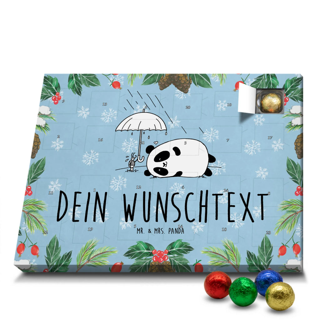 Personalisierter Schoko Adventskalender Panda Freundschaft Personalisierter Adventskalender, Adventskalender mit Namen