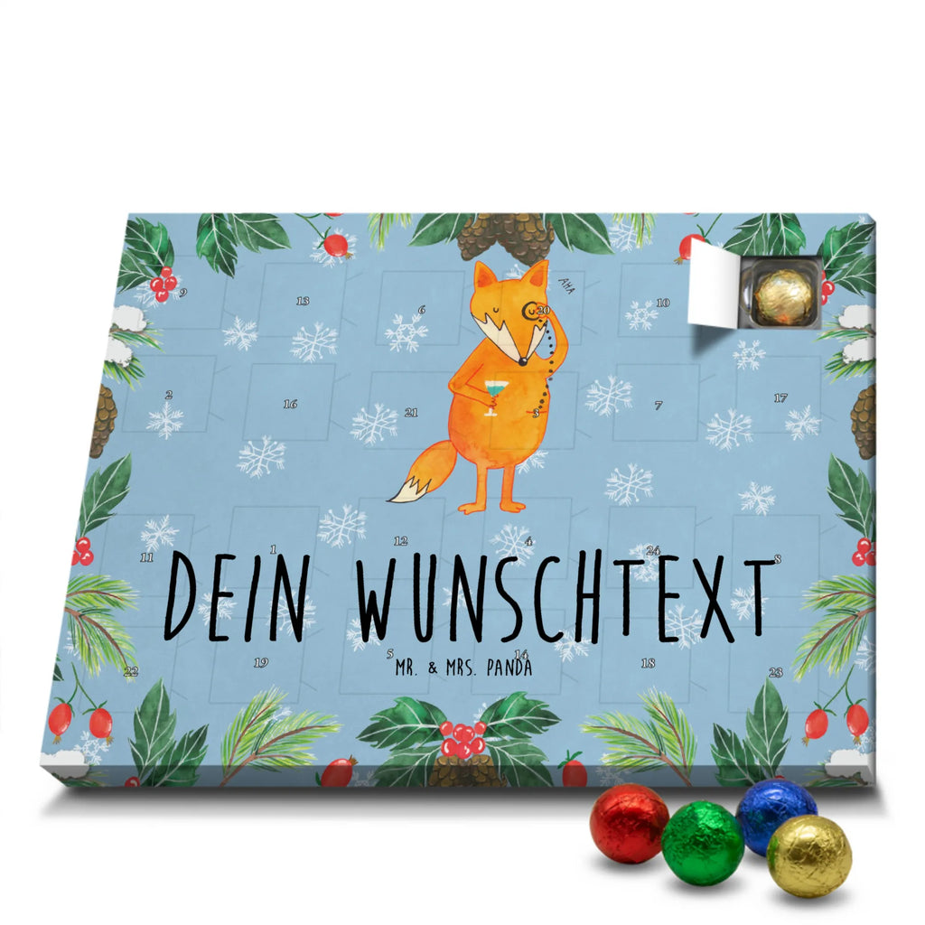 Personalisierter Schoko Adventskalender Fuchs Lord Personalisierter Adventskalender, Adventskalender mit Namen, Fuchs, Füchse, tröstende Worte, Spruch lustig, Liebeskummer Geschenk, Motivation Spruch, Problemlösung