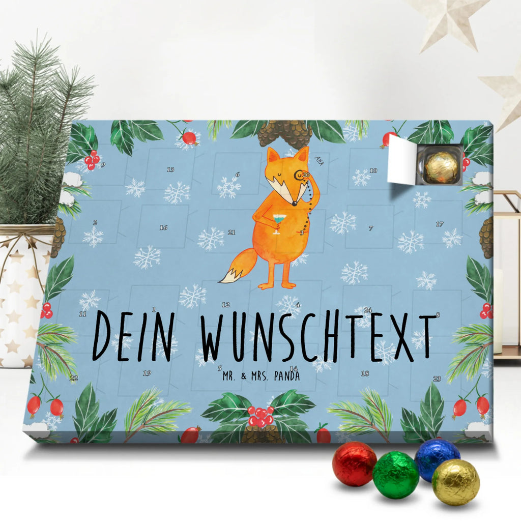 Personalisierter Schoko Adventskalender Fuchs Lord Personalisierter Adventskalender, Adventskalender mit Namen, Fuchs, Füchse, tröstende Worte, Spruch lustig, Liebeskummer Geschenk, Motivation Spruch, Problemlösung