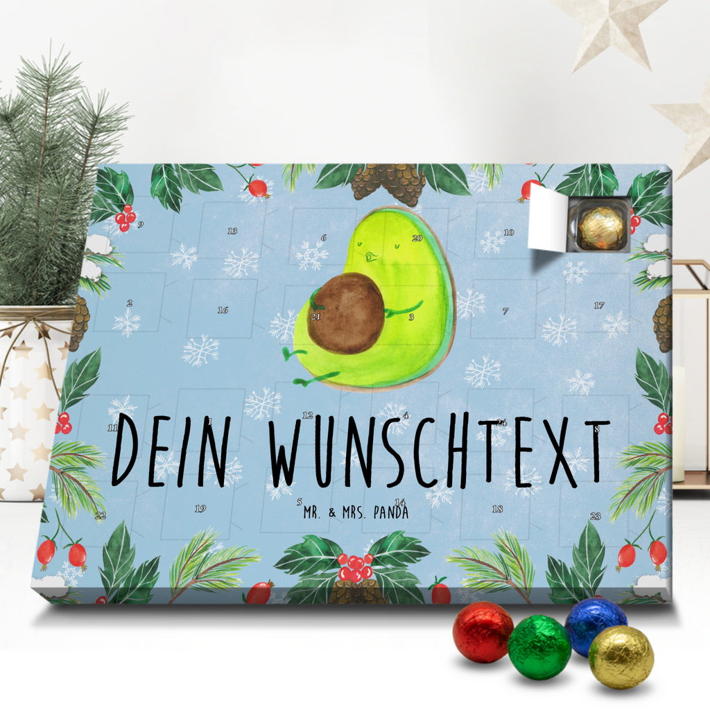 Personalisierter Schoko Adventskalender Avocado Pfeifen Personalisierter Adventskalender, Adventskalender mit Namen, Avocado, Veggie, Vegan, Gesund, Diät, Abnehmen, Ernährung, dick sein, Pummelfee