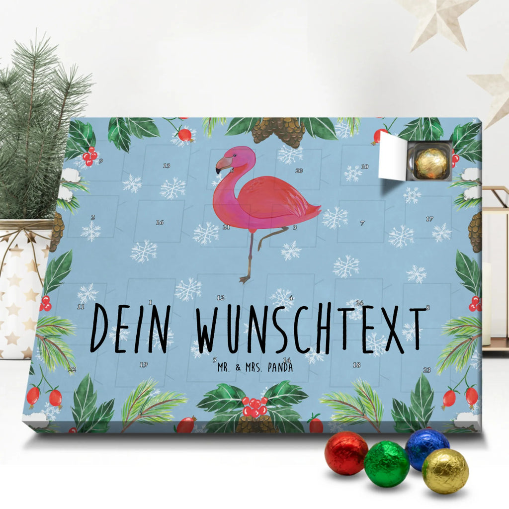 Personalisierter Schoko Adventskalender Flamingo Classic Personalisierter Adventskalender, Adventskalender mit Namen, Flamingo, Einzigartig, Selbstliebe, Stolz, ich, für mich, Spruch, Freundin, Freundinnen, Außenseiter, Sohn, Tochter, Geschwister