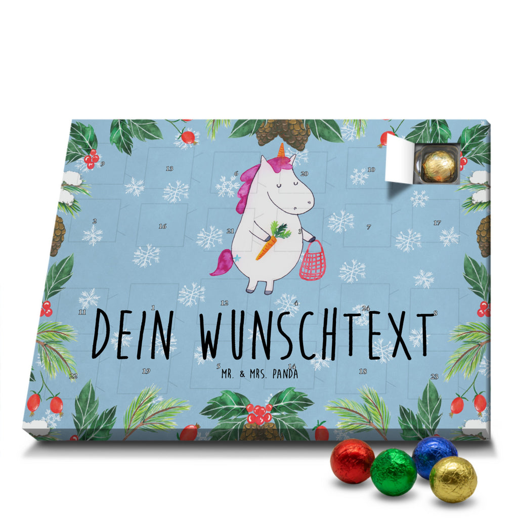 Personalisierter Schoko Adventskalender Einhorn Gemüse Personalisierter Adventskalender, Adventskalender mit Namen, Einhorn, Einhörner, Einhorn Deko, Pegasus, Unicorn, Biomarkt, Bio, Gemüse, Wochenmarkt