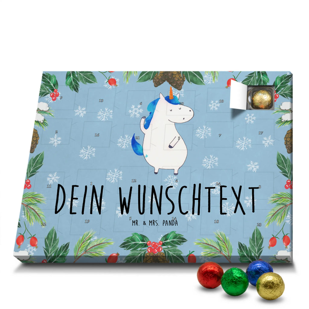 Personalisierter Schoko Adventskalender Einhorn Mann Personalisierter Adventskalender, Adventskalender mit Namen, Einhorn, Einhörner, Einhorn Deko, Pegasus, Unicorn, cool, Mann, Freundin, Familie, bester Freund, BFF, Party, hübsch, beste