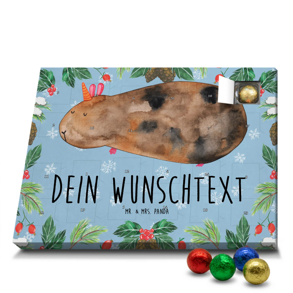 Personalisierter Schoko Adventskalender Einhorn Meerschweinchen Personalisierter Adventskalender, Adventskalender mit Namen, Einhorn, Einhörner, Einhorn Deko, Pegasus, Unicorn, Meerhörnchen, Meericorn, Meerschwein, Meerschweinchen