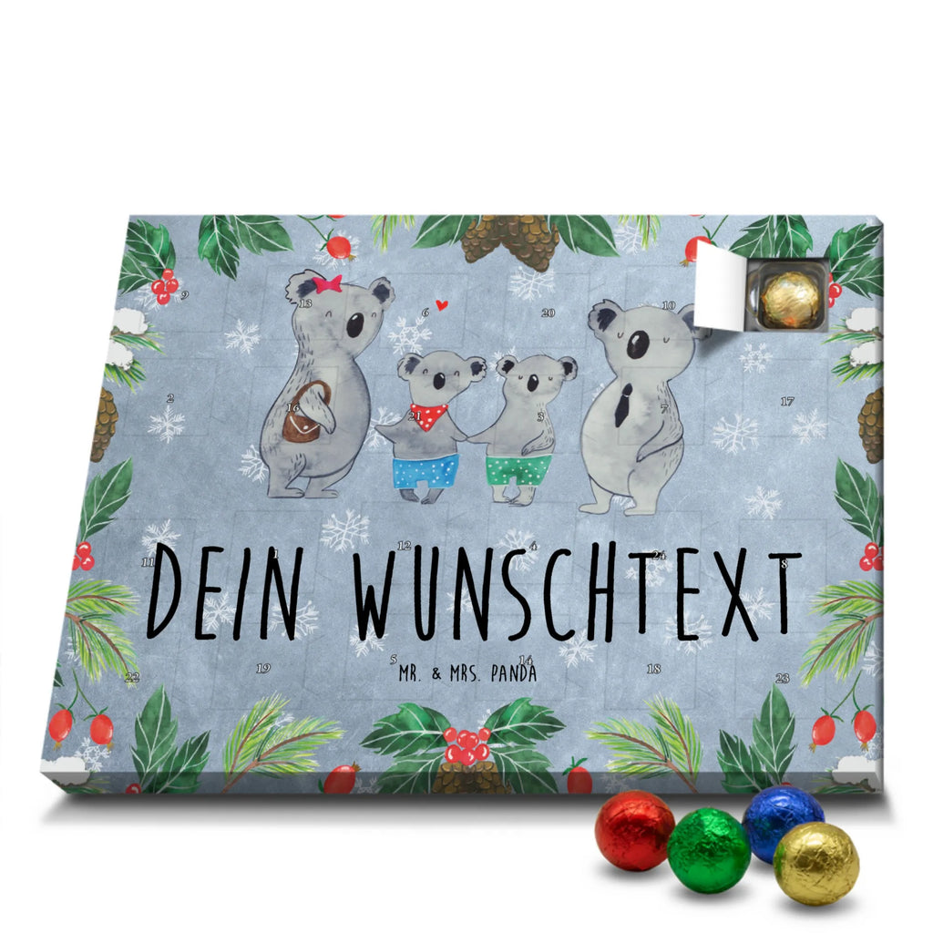 Personalisierter Schoko Adventskalender Koala Familie zwei Personalisierter Adventskalender, Adventskalender mit Namen, Familie, Vatertag, Muttertag, Bruder, Schwester, Mama, Papa, Oma, Opa, Koala, Koalabär, beste Familie, Familienzeit, Familienleben, Koalafamilie, Lieblingsfamilie