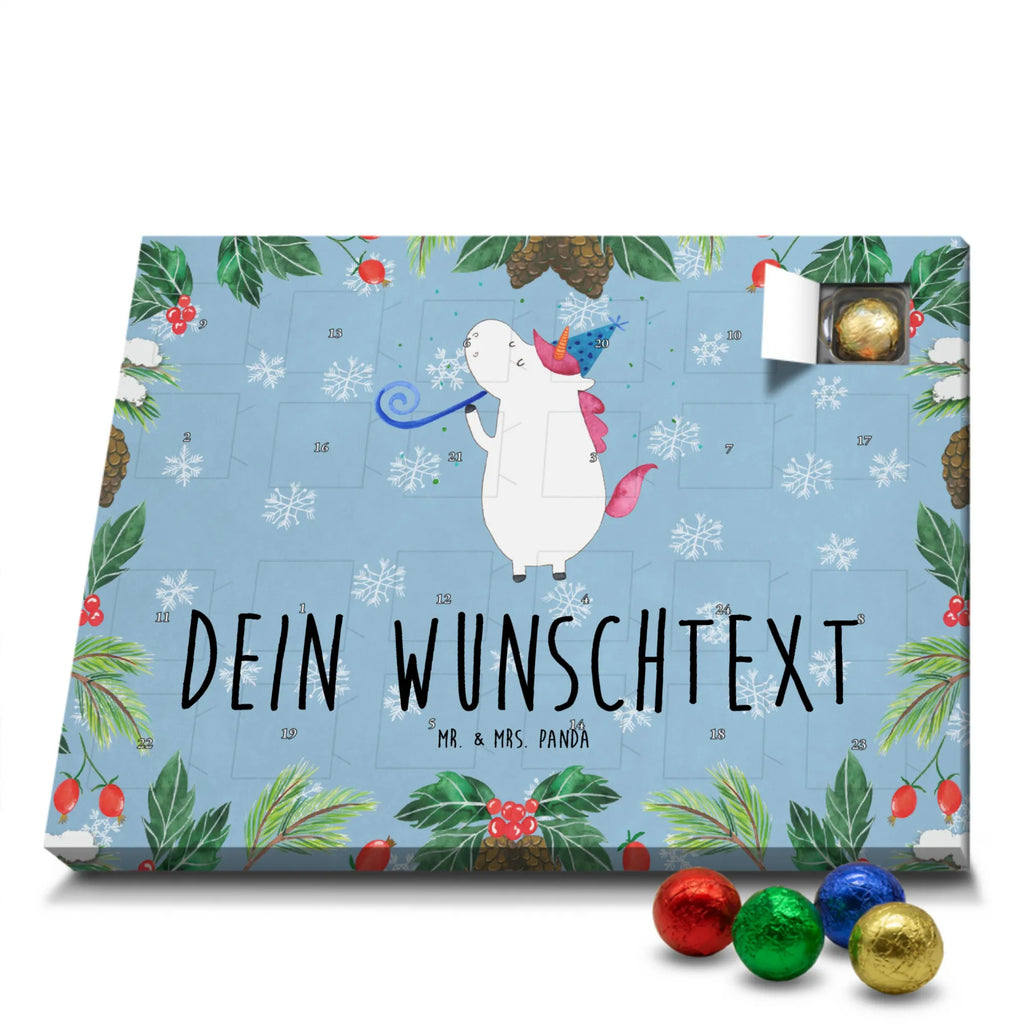 Personalisierter Schoko Adventskalender Einhorn Party Personalisierter Adventskalender, Adventskalender mit Namen, Einhorn, Einhörner, Einhorn Deko, Pegasus, Unicorn, Glitzer, Konfetti, Party, Geburtstag, Feier, Fest, Alkohol, Disco, Club