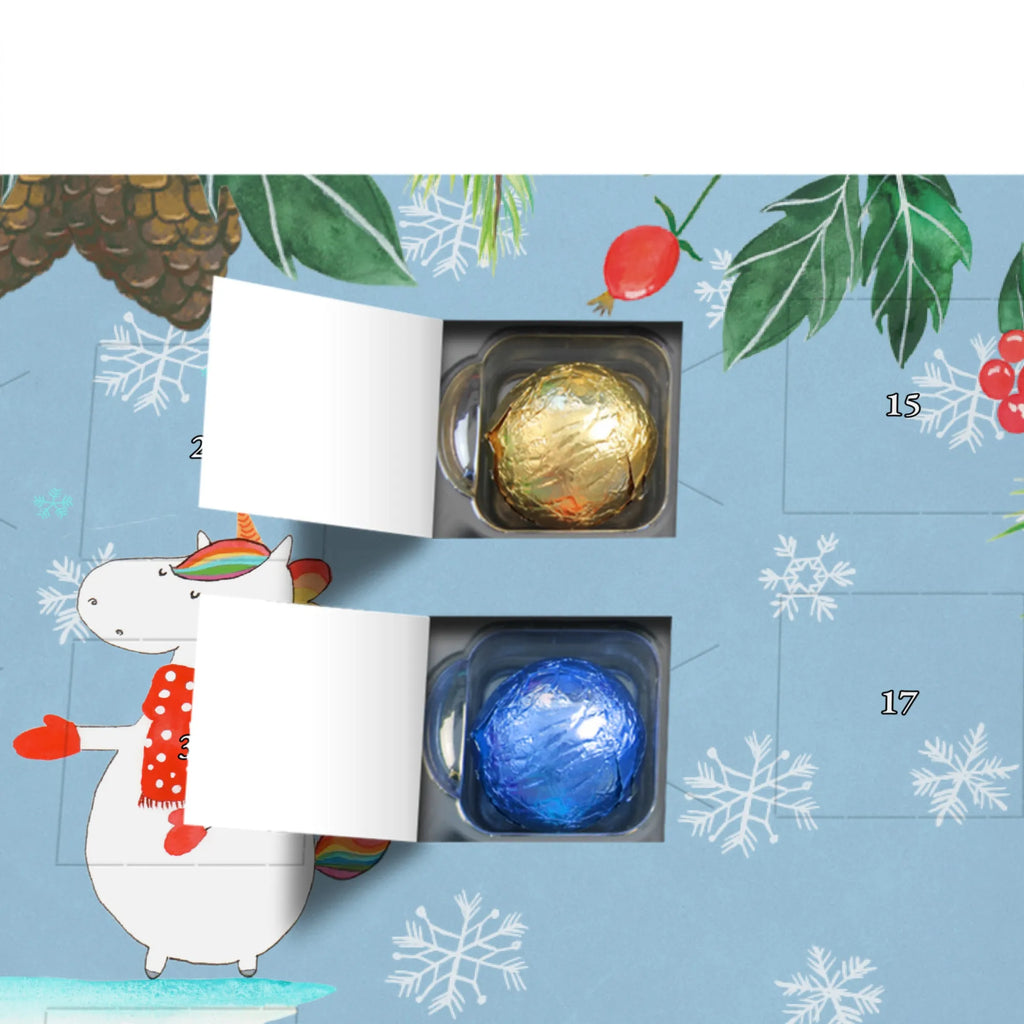 Personalisierter Schoko Adventskalender Einhorn Schneemann Personalisierter Adventskalender, Adventskalender mit Namen, Einhorn, Einhörner, Einhorn Deko, Pegasus, Unicorn, Schneemann, Winter, Schnee, Kuchen, Weihnachten, kalt, Mütze, Handschuhe, X-Mas