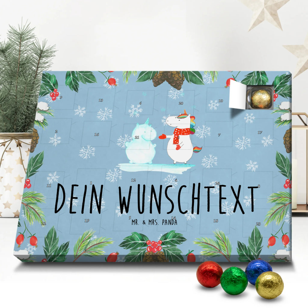 Personalisierter Schoko Adventskalender Einhorn Schneemann Personalisierter Adventskalender, Adventskalender mit Namen, Einhorn, Einhörner, Einhorn Deko, Pegasus, Unicorn, Schneemann, Winter, Schnee, Kuchen, Weihnachten, kalt, Mütze, Handschuhe, X-Mas