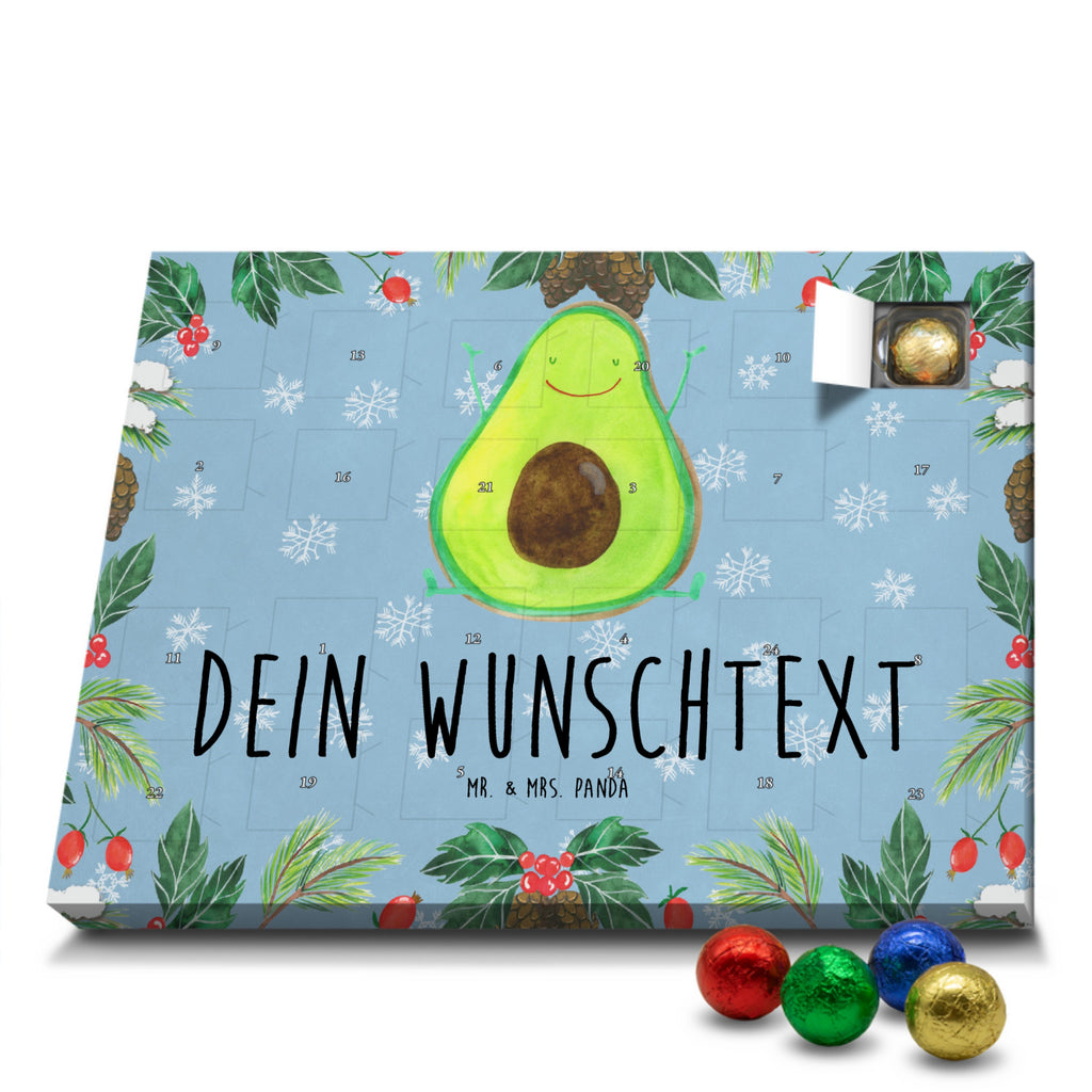 Personalisierter Schoko Adventskalender Avocado Glücklich Personalisierter Adventskalender, Adventskalender mit Namen, Avocado, Veggie, Vegan, Gesund, Chaos