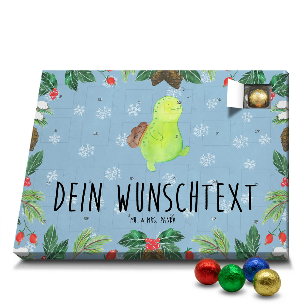 Personalisierter Schoko Adventskalender Schildkröte Pfeifen Personalisierter Adventskalender, Adventskalender mit Namen, Schildkröte, Schildi, Schildkröten, fröhlich, Glück, Motivation, Lebensfreude, Depression, Trennung, Neuanfang