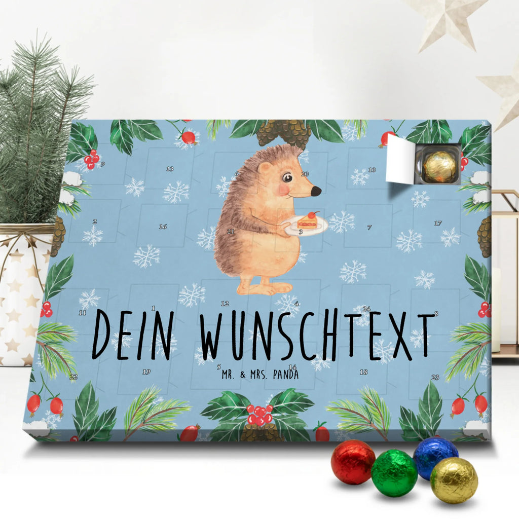 Personalisierter Schoko Adventskalender Igel Kuchenstück Personalisierter Adventskalender, Adventskalender mit Namen, Tiermotive, Gute Laune, lustige Sprüche, Tiere, Igel, Essen Spruch, Kuchen, Backen Geschenk, Kuchen backen, Einladung Party, Geburtstagskuchen, Torte