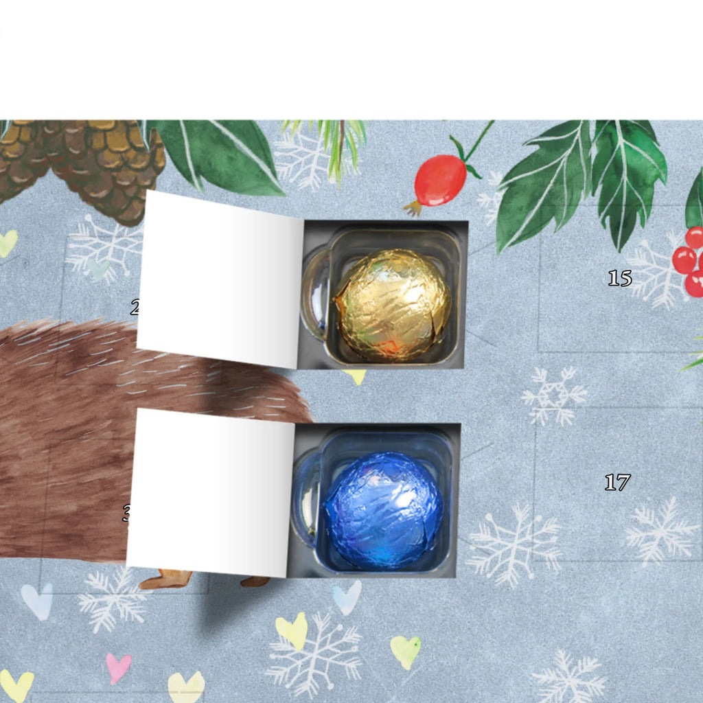 Personalisierter Schoko Adventskalender Igel Herzen Personalisierter Adventskalender, Adventskalender mit Namen, Tiermotive, Gute Laune, lustige Sprüche, Tiere, Liebe, Herz, Herzen, Igel, Vertrauen, Kuss, Leben