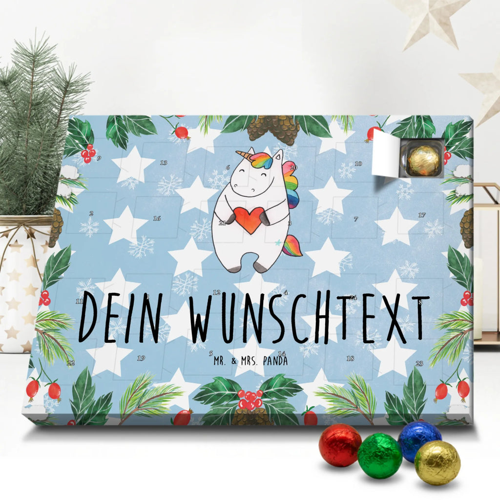 Personalisierter Schoko Adventskalender Einhorn Herz Personalisierter Adventskalender, Adventskalender mit Namen, Einhorn, Einhörner, Einhorn Deko, Pegasus, Unicorn, Herz, schlimm, böse, witzig, lustig, Freundin, anders, bunt