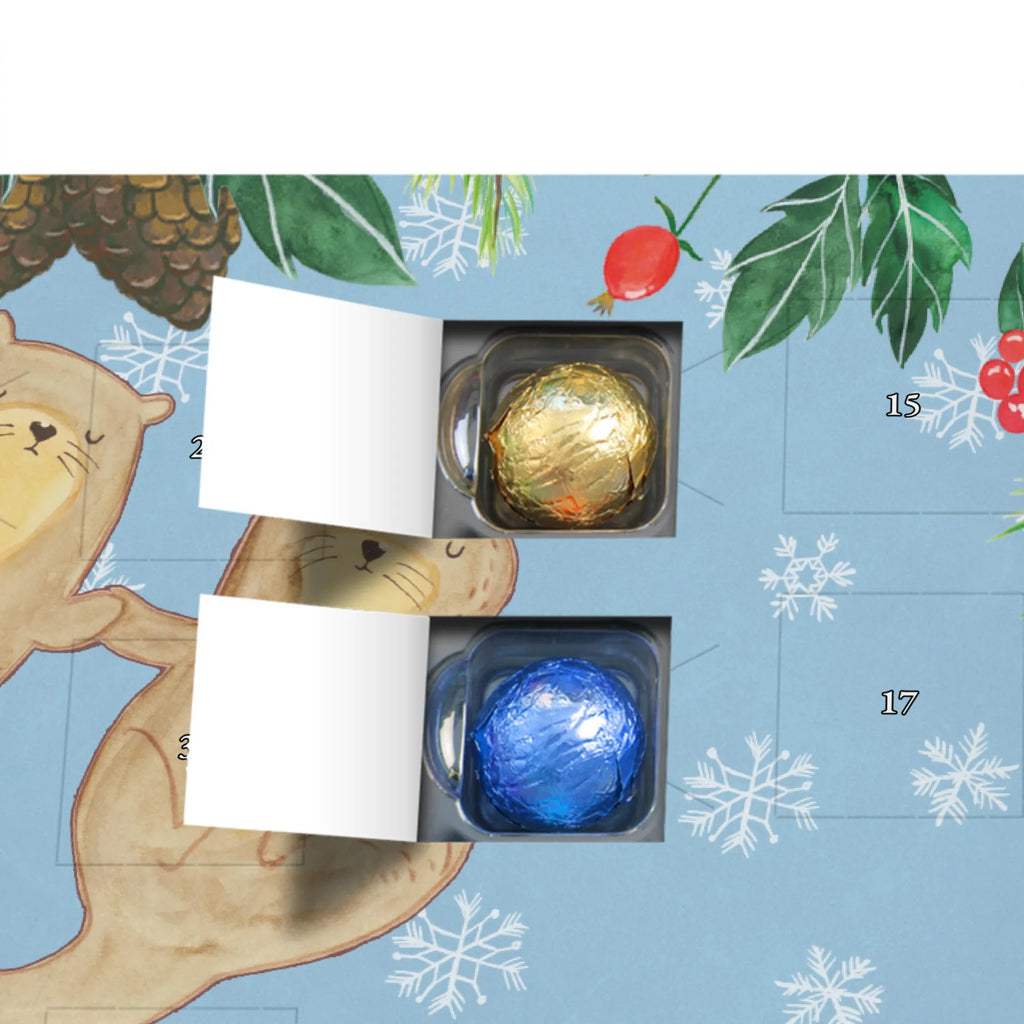 Personalisierter Schoko Adventskalender Otter Hände halten Personalisierter Adventskalender, Adventskalender mit Namen, Otter, Fischotter, Seeotter, Otter Seeotter See Otter