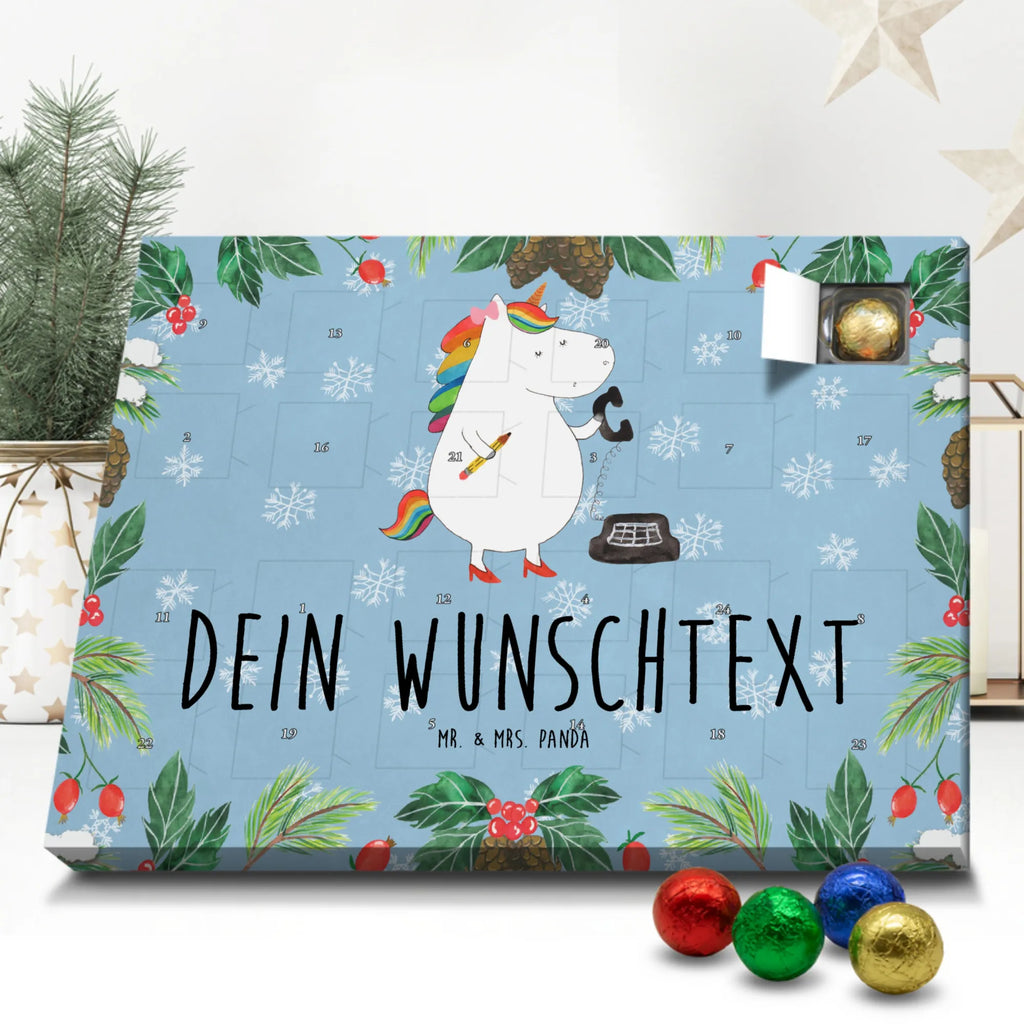 Personalisierter Schoko Adventskalender Einhorn Sekretärin Personalisierter Adventskalender, Adventskalender mit Namen, Einhorn, Einhörner, Einhorn Deko, Unicorn, Sekretärin, Büro, Rechtsanwältin, Rechtsanwaltsgehilfin, Steuerbüro, Steuerkanzlei, Bürokraft, Bürohilfe